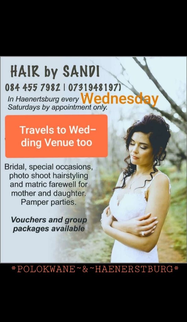 Hair by Sandi, Hair Salon, Haenertsburg, Limpopo, South Africa
