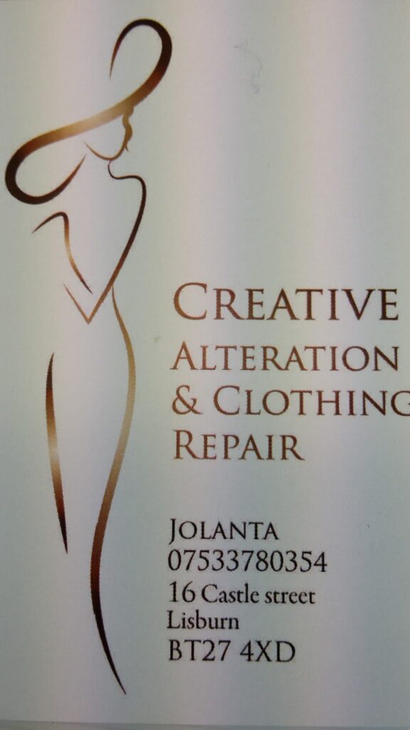 Creative Alterations & Clothing Repairs, Lisburn, Co Antrim, Ulster, Northern Ireland